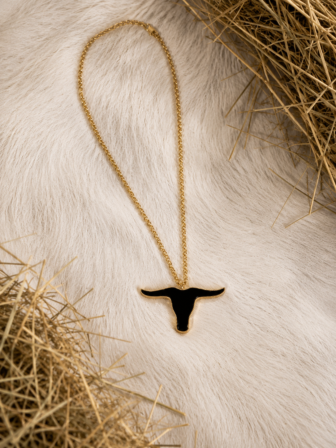 Colar LongHorn Black